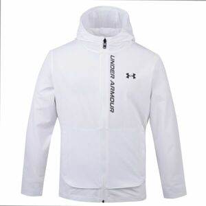 Under Armour OUTRUN THE STORM JACKET Pánská bunda, bílá, velikost XXL