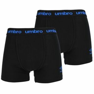 Umbro BOXER SHORT 2 PACK Pánské boxerky, černá, velikost M