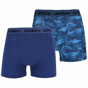 Umbro BOXER SHORT 2 PACK Pánské boxerky, modrá, velikost M