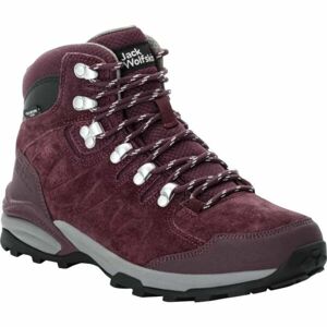 Jack Wolfskin REFUGIO TEXAPORE MID W Dámská turistická obuv, vínová, velikost 40