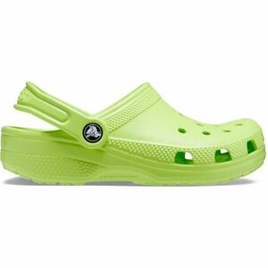 Crocs CLASSIC CLOG K Dětské pantofle, světle zelená, velikost 30/31