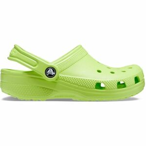 Crocs CLASSIC CLOG K Dětské pantofle, světle zelená, velikost 33/34