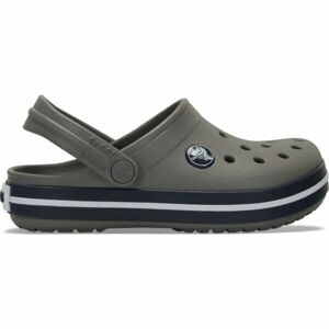 Crocs CROCBAND T Dětské pantofle, tmavě šedá, velikost 27/28