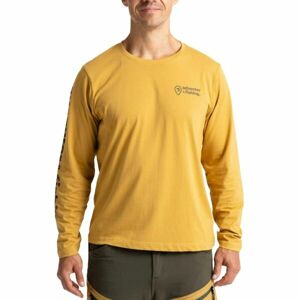 ADVENTER & FISHING COTTON SHIRT SAND Pánské tričko, hnědá, velikost L