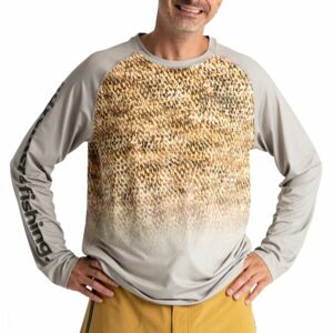 ADVENTER & FISHING UV T-SHIRT ZANDER Pánské funkční UV tričko, šedá, velikost L