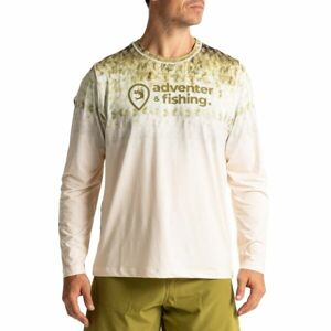 ADVENTER & FISHING UV T-SHIRT BLACK BASS Pánské funkční UV tričko, žlutá, velikost M