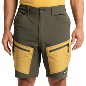 ADVENTER & FISHING FUNCTIONAL OUTDOOR SHORTS SAND & KHAKI Pánské impregnované kraťasy, hnědá, velikost S