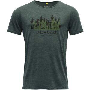 Devold ØRNAKKEN MERINO 130 TEE MAN Pánské triko, tmavě zelená, velikost L