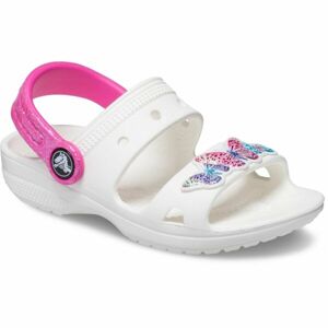 Crocs CLASSIC EMBELLISHED SANDAL T Dětské sandály, bílá, velikost 22/23