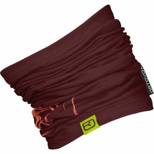 ORTOVOX 120 TEC LOGO NECKWARMER Nákrčník, vínová, veľkosť UNI