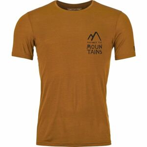 ORTOVOX 120 COOL TEC MTN DUO TS M Pánské triko, oranžová, veľkosť M