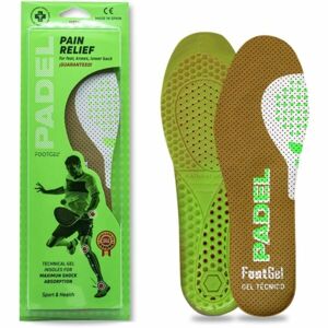 FOOTGEL PADEL TENIS Gelové vložky, hnědá, velikost 35-38