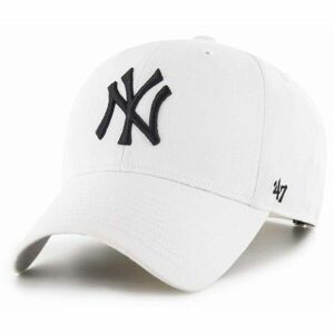 47 MLB NEW YORK YANKEES RAISED BASIC MVP Klubová kšiltovka, bílá, velikost UNI