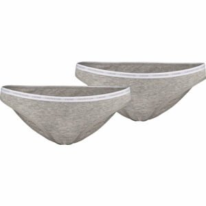 Calvin Klein BIKINI 2PK Dámské kalhotky, šedá, veľkosť XL