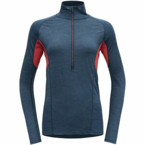 Devold RUNNING MERINO 130 ZIP NECK Dámské běžecké triko, modrá, veľkosť L