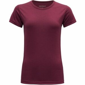 Devold BREEZE MERINO 150 T-SHIRT Dámské triko, vínová, veľkosť L