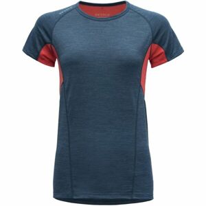 Devold RUNNING MERINO 130 T-SHIRT Dámské triko, modrá, veľkosť XS