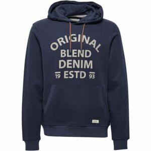 BLEND REGULAR FIT Pánská mikina, tmavě modrá, veľkosť XXXL