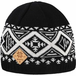 Kama MERINO WOOL A176 Zimní čepice, černá, veľkosť UNI