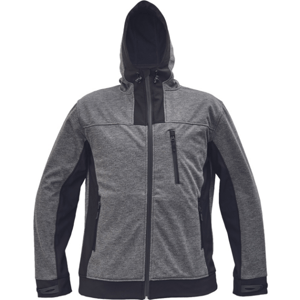 CERVA HUYER SOFTSHELL Pánská softshellová bunda, šedá, velikost XL