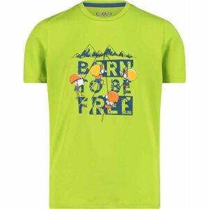 CMP T-SHIRT KID Chlapecké triko, světle zelená, veľkosť 140