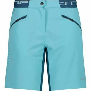 CMP FREE BIKE BERMUDA WITH INNER MESH UNDERWEAR W Dámské kraťasy na kolo, tyrkysová, velikost