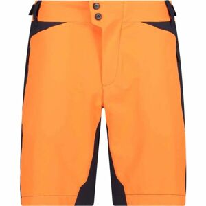 CMP FREE BIKE BERMUDA WITH INNER MESH UNDERWEAR Pánské kraťasy na kolo, oranžová, velikost