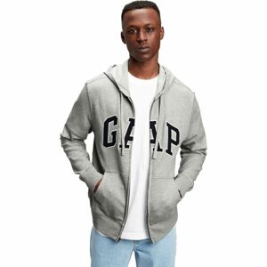 GAP XLS FT ARCH FZ HD Pánská mikina, šedá, velikost XXXL