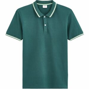 CELIO DECOLRAYEB Pánské polo tričko, tmavě zelená, veľkosť S