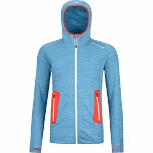 ORTOVOX FLEECE LIGHT HOODY W Dámská mikina, světle modrá, velikost