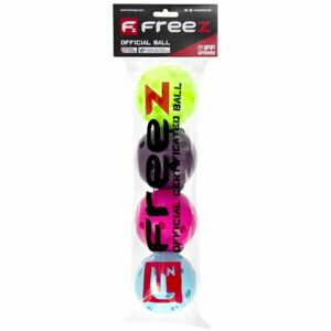 FREEZ BALL OFFICIAL TUBE 4 PCS Sada florbalových míčků, mix, velikost UNI