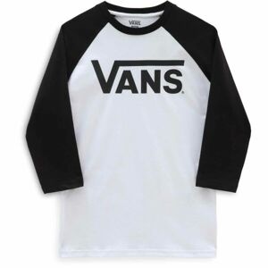 Vans CLASSIC VANS RAGLAN-B Chlapecké triko, bílá, velikost L