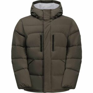 Jack Wolfskin ROEMERTOR M Pánská péřová bunda, khaki, veľkosť M