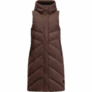 Jack Wolfskin MARIENPLATZ VEST W Dámský péřový kabát, hnědá, velikost M