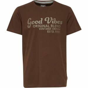 BLEND TEE REGULAR FIT Pánské tričko, hnědá, velikost S