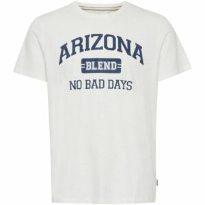 BLEND TEE REGULAR FIT Pánské tričko, bílá, velikost M