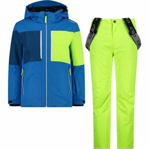 CMP KID SET JACKET AND PANT Chlapecký lyžařský komplet, reflexní neon, velikost 110