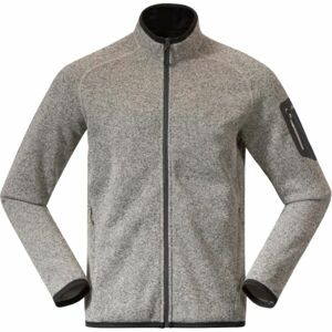 Bergans KAMPHAUG Pánská fleece mikina, šedá, velikost XL
