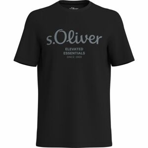 s.Oliver LOGO T-NOOS Pánské tričko, černá, velikost