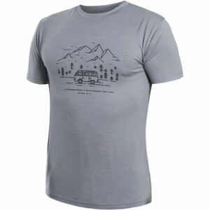 Sensor MERINO ACTIVE VAN LIFE Pánské funkční triko, šedá, veľkosť 2XL