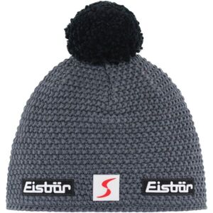 Eisbär JAMIE Zimní čepice s bambulí, šedá, veľkosť UNI