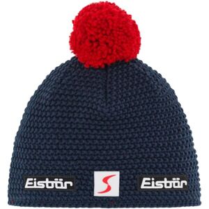 Eisbär JAMIE Zimní čepice s bambulí, tmavě modrá, veľkosť UNI