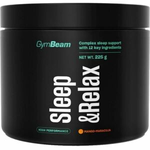 GymBeam SLEEP & RELAX 225 G MANGO-MARACUJA Doplněk stravy, , veľkosť 225 G