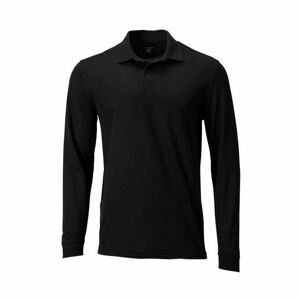 GREGNORMAN MEN INTERLOCK LONGSLEEVE POLO Pánské polo triko, černá, velikost