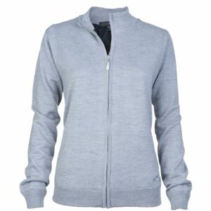GREGNORMAN MERINO (50:50) LINED FULL-ZIP Dámský svetr, šedá, velikost