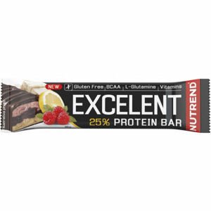 Nutrend EXCELENT 85 G CITRÓN + TVAROH + MALINA Proteinová tyčinka, , velikost