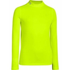 Under Armour CG EVO FITTED LS MOCK Chlapecké triko, reflexní neon, veľkosť XS