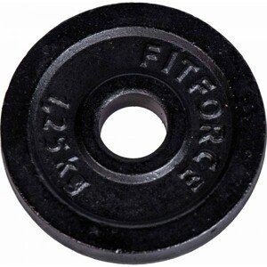 Fitforce PLB 1,25KG 30MM Nakládací kotouč, černá, velikost
