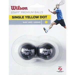 Wilson STAFF SQUASH 2 BALL YEL DOT Squashový míček, žlutá, velikost UNI