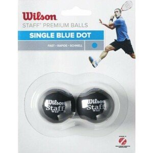 Wilson STAFF SQUASH 2 BALL BLU DOT Squashový míček, modrá, velikost